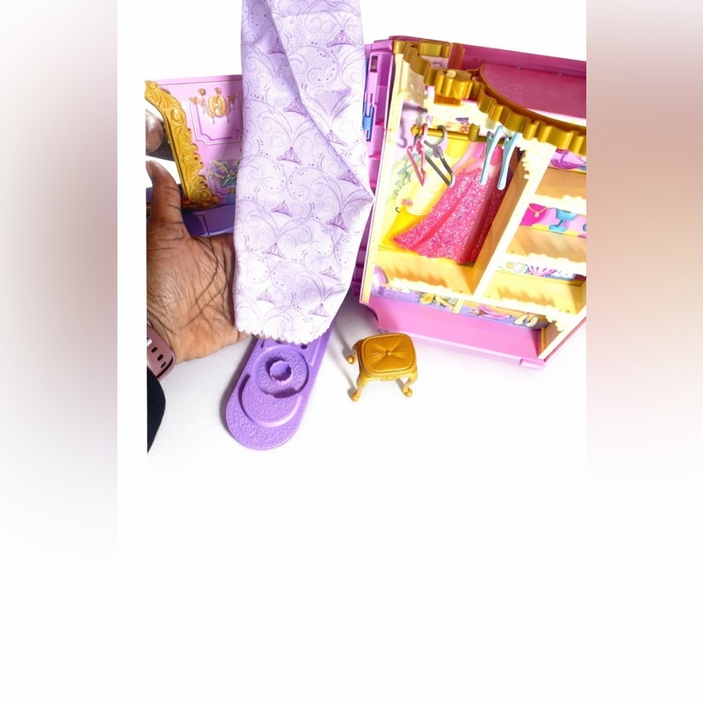 Disney Princess Doll Wardrobe Closet Vanity Playset Castle - Picture 7 of 15